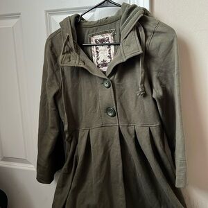 Hooded CottageCore Twee overcoat